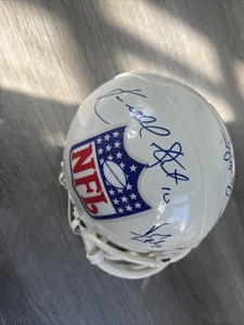 Mini casco firmato Kordell Stewart, Vinny Testverd e altri 2 scudi NFL JSA# - Foto 1 di 6