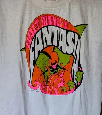 Camiseta Promocional Cine Psicodélico Walt Disney's Fantasia Años 70 De Colección Rara Foto 1 de 4