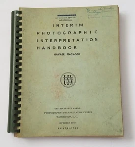 Interim Photographic Interpretation Handbook,  Navaer 10-35-500, Navy 1949 - Imagen 1 de 10