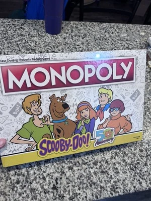 Monopoly Scooby-Doo Board Game Classic Monopoly Game 50th Ann Scooby-Doo BH - Image 1 of 4