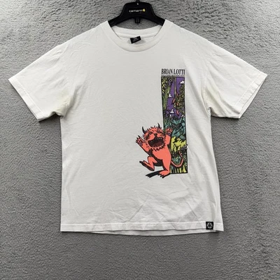 Brian Lotti Skateboarding Wild Things T Shirt Y2K Baggy Grunge Band Jungle Large - Image 1 of 4