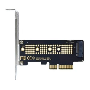 Carte Adaptateur SSD M.2 NVME Vers PCIe 4.0 64 Gbit/S M-Key PCIe4.0 X4 pour4257 - Afbeelding 1 van 5