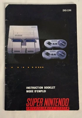 Super Nintendo Console Instruction Manual SNES Console Booklet Only SNS-CAN - Image 1 of 2