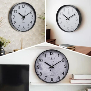 Modern Kitchen Clocks Silent Non Ticking Quartz Sweep Movement Round Wall Clock - Picture 1 of 81
