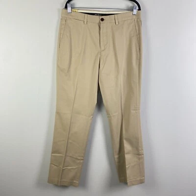 Eddie Bauer Performance Khaki Pants Mens 33x32 Beige Wrinkle Resistant Classic - Image 1 of 4