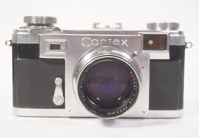 Vintage Contax IIa Zeiss Ikon Kamera Carl Zeiss Sonnar 1:1,5 f=50mm SW-THV - Bild 1 von 4