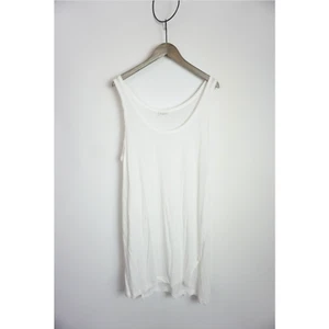 DRIES VAN NOTEN Oversized Cotton Tank Top Sleeveless T-Shirt - White - Men's M - Picture 1 of 7
