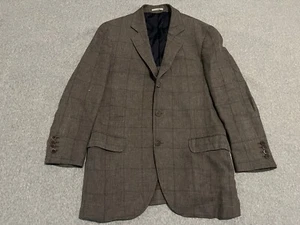 Brunello Cucinelli Linen Wool Silk Gray Blazer Sport Coat Jacket Mens 38 - Picture 1 of 12