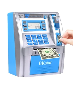 2024 Upgraded ATM Piggy Bank for Real Money Kids Adults with Debit Card, Bill... - Picture 1 of 12