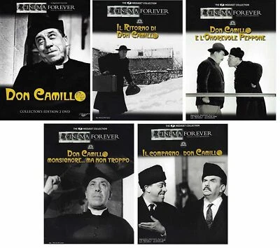 7 Dvd DON CAMILLO e PEPPONE 5 Film collezione serie completa Fernandel nuovo - Immagine 1 di 4
