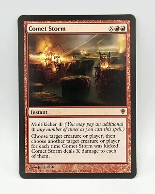 (NEW) COMET STORM Oversized Large Card WORLDWAKE Magic The Gathering Jung Park - Image 1 of 4
