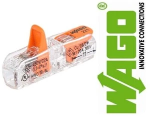 221-2411 WAGO 2-Leiter-Klemme Durchgangsverbinder Klemme mit Hebel 221 - 2411 - Bild 1 von 6