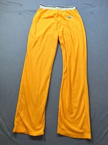 Los Angeles Lakers Lounge Pants Adult Medium Yellow Logo Pull On Pajama Pants Cover