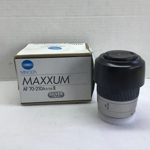 Teleobjetivo zoom Minolta Reg OR Maxxum AF 70-210 4,5-5,6 ll nuevo stock antiguo - Imagen 1 de 24