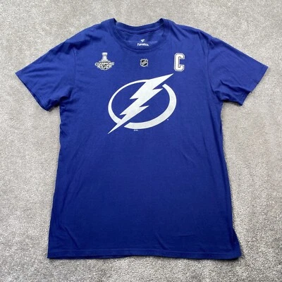 Stamkos Steven 91 Stanley Cup Champions 2020 NHL T-Shirt Fanatics Men's Size L - Image 1 of 4