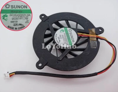 For ASUS A3A A3H A3E Cooling Fan GC054509VH-8A 11.V1.B1860.F.X.GN DC5V 1.7W - Image 1 of 4