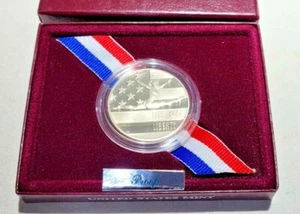 1992 US Olympic Gymnast PROOF Half Dollar Commemorative Coin - Capsule And Box - Picture 1 of 6