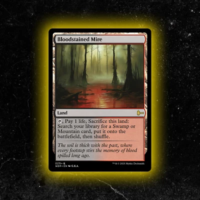 Bloodstained Mire - Custom Magic: The Gathering Card - High-Quality - Image 1 of 4