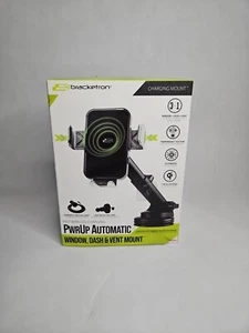 Bracketron PwrUp Qi Automatic Dash / Window / Vent Mount For Most Cell Phones - Photo 1 sur 8