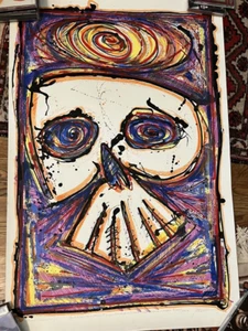 Artist Jose Antonio Aguirre Screen Print 1987 Artist Proof Psychotics in L.A. - Picture 1 of 5