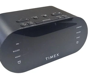 Timex Black Digital Alarm Clock & FM Radio - Picture 1 of 5