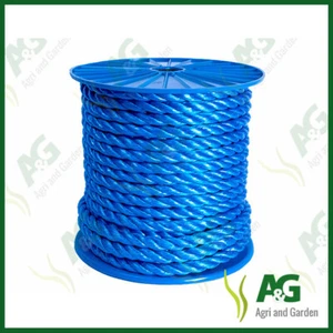 Blue Rope Polypropylene 19MM X 30 Metres On Reel Multistrand - Picture 1 of 3