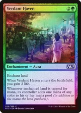 Verdant Haven FOIL Magic 2015 / M15 NM Green Common MAGIC MTG CARD ABUGames