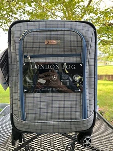 London Fog Sheffield II Collection 20” Expandable 8 Wheels Spinner Carryon Lug - Picture 1 of 11