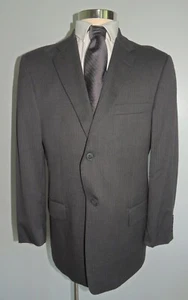  TRAJE HOMBRE CLAIBORNE GRIS RAYAS MEZCLA LANA 2 BOTONES 2 PIEZAS TALLA 42R - Imagen 1 de 9