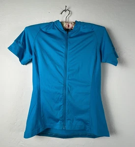 Giro Sport Design Women's Full Zip Short Sleeve Cycling Jersey Size Small Blue - Picture 1 of 8