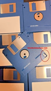 Disquettes DD en lecture seule 720 Ko DS-DD étiquette DOS formatée Amiga Commodore - Photo 1/2