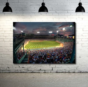 Gray Skies over Fenway Park - Boston Red Sox Stadium Print Canvas / Glossy - Picture 1 of 3