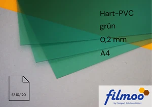 Deckblätter Folie grün Hart-PVC Bastelfolie 0,2 mm - Bild 1 von 3