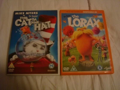 2 X DVD's Dr. Seuss The Cat in the Hat  & The Lorax - Image 1 of 4