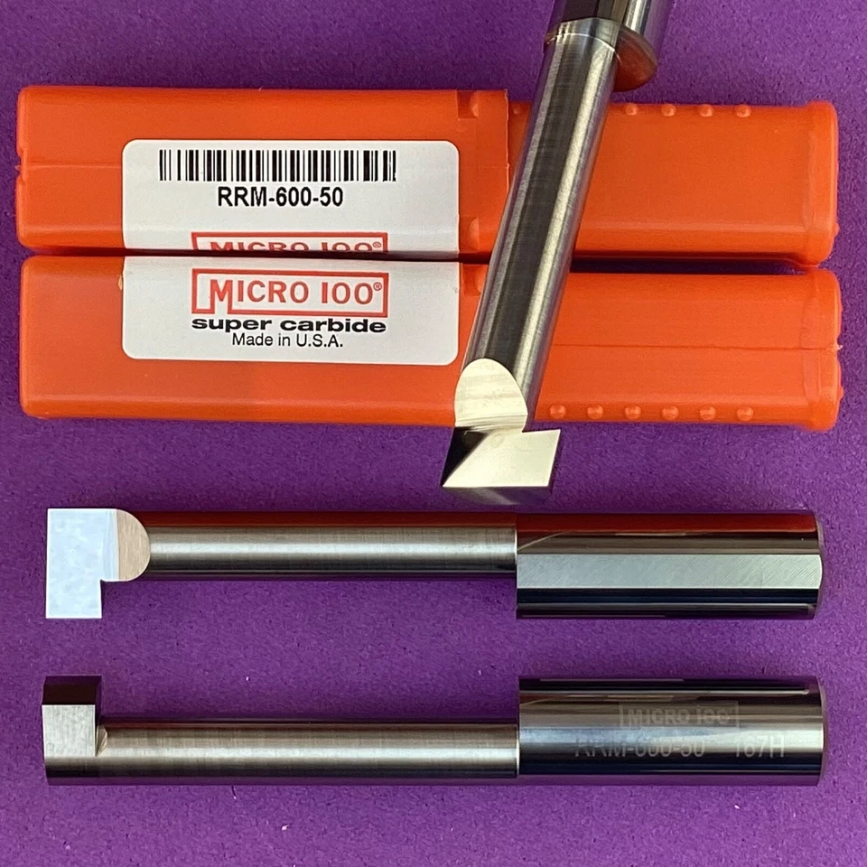 MICRO 100  RRM 600-50 Carbide Internal Retaining Ring Bar 12mm Shank🎯Machinist - Image 1 of 1