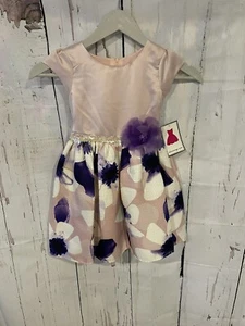 Princess Formal Pink & Floral Dress Size 4 - Picture 1 of 4