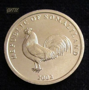 Gutse Somaliland, 5 Shillings 2002, Coq, Sans Circulaire - Picture 1 of 2