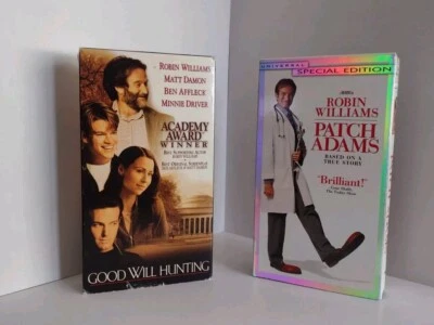 Good Will Hunting and Patch Adams (VHS, Tested) - Image 1 of 4