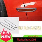 For Ford Mustang 2015-2020 Exterior Rear Fog Light Lamp Cover Trim Chrome Abs