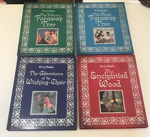 4 x Illustrated Large Hardcover Enid Blyton The Enchanted Wood Faraway Tree etc - Picture 1 of 2