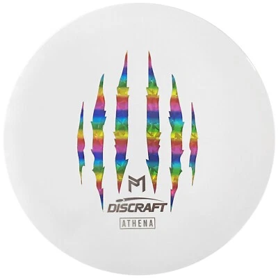 New Discraft McBeth 6X Claw ESP Athena 173-174g White Rainbow Shatter Golf Disc - Image 1 of 2