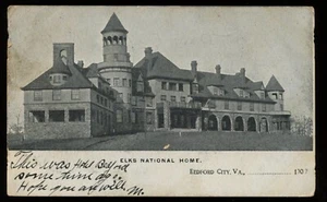 BPOE Elks Club Lodge Home Bedford City Virginia   Postcard - Picture 1 of 2