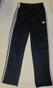 Adidas Boys Youth Large 14 16 Navy White Athletic Track Pants NEW - Picture 1 of 6
