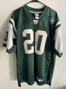 Thomas Jones New York Jets #20 Reebok Authentic NFL Home Jersey Sz. 48 - Picture 1 of 7