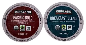 Kirkland Signature Organic Coffee Keurig K-Cups, Pacific Bold or Breakfast Blend - Picture 1 of 6