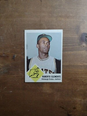 Fleer 56 1963 Roberto Clemente Piratas de Pittsburgh sin pliegues C Foto 1 de 2