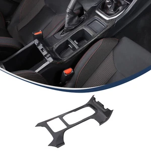 Real Carbon Fiber Interior Cup Holder Frame Trim For Manual Subaru WRX 2022-2024 - Picture 1 of 8