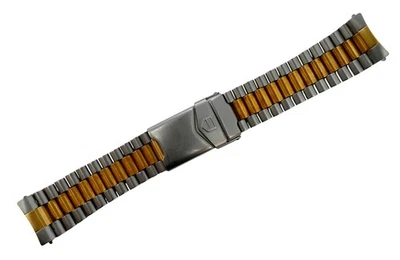 Tag Heuer Chrono 20mm Two Tone Stainless Steel Watch Bracelet 2000 Series BB0326 - Image 1 of 4