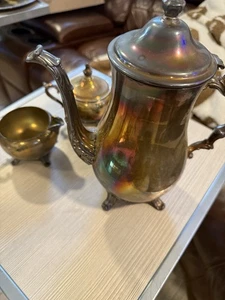 Set caffè/tè vintage International Silver Company 4 pezzi MADE IN USA - Foto 1 di 7