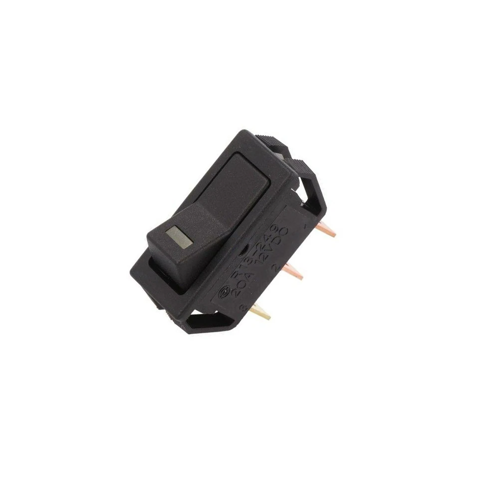 R13-249L-01-BBY ROCKER SPST Pos:2 OFF-ON 20A/12VDC Black 50mΩ SCI - Image 1 of 1